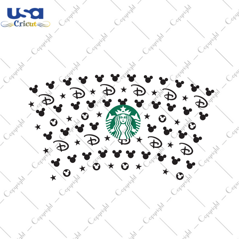 Full Wrap Template for Starbucks Venti Cold Cup Trending Gift Diy Crafts Svg Files For Cricut, Silhouette Sublimation Files