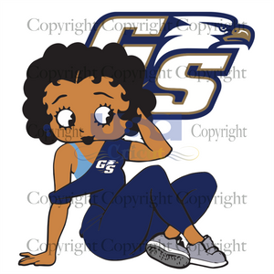 GS Betty Boop, Sport Svg, Football Svg, Betty Boop Svg, Printable Cricut & Silhouette Sublimation files Instant Download - USA Cricut