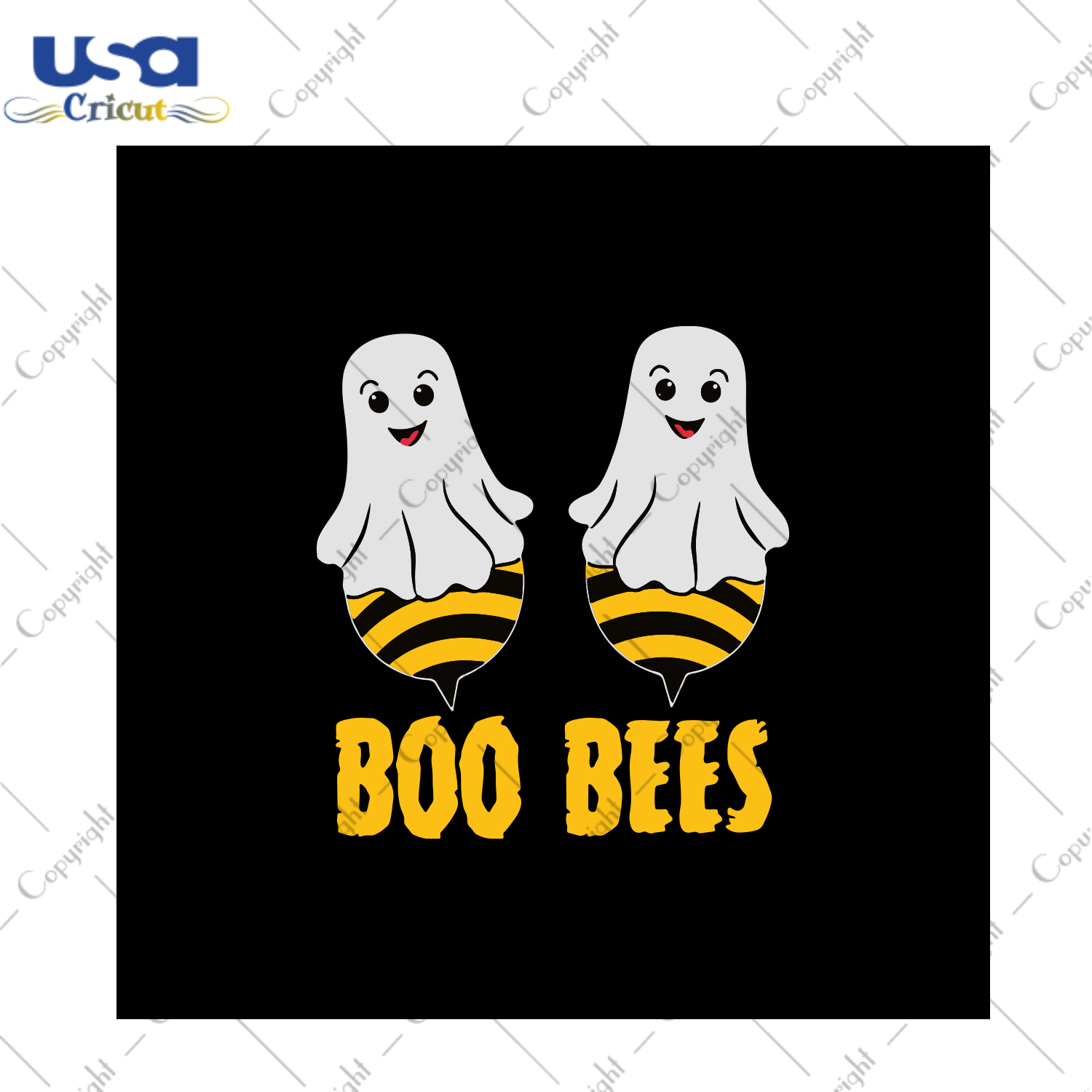 Ghost Boo Bees, Halloween Svg, Halloween Gift, Halloween Shirt, Halloween Day, Gift For Halloween, Boo Bees Svg, Ghost Svg, Cute Ghost, Funny Ghost, Bee Ghost, Bee Svg, Cute Bee - USA Cricut