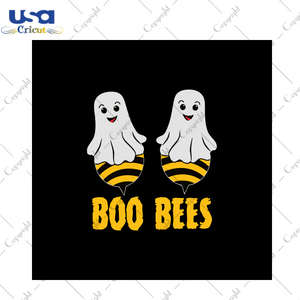 Ghost Boo Bees, Halloween Svg, Halloween Gift, Halloween Shirt, Halloween Day, Gift For Halloween, Boo Bees Svg, Ghost Svg, Cute Ghost, Funny Ghost, Bee Ghost, Bee Svg, Cute Bee - USA Cricut