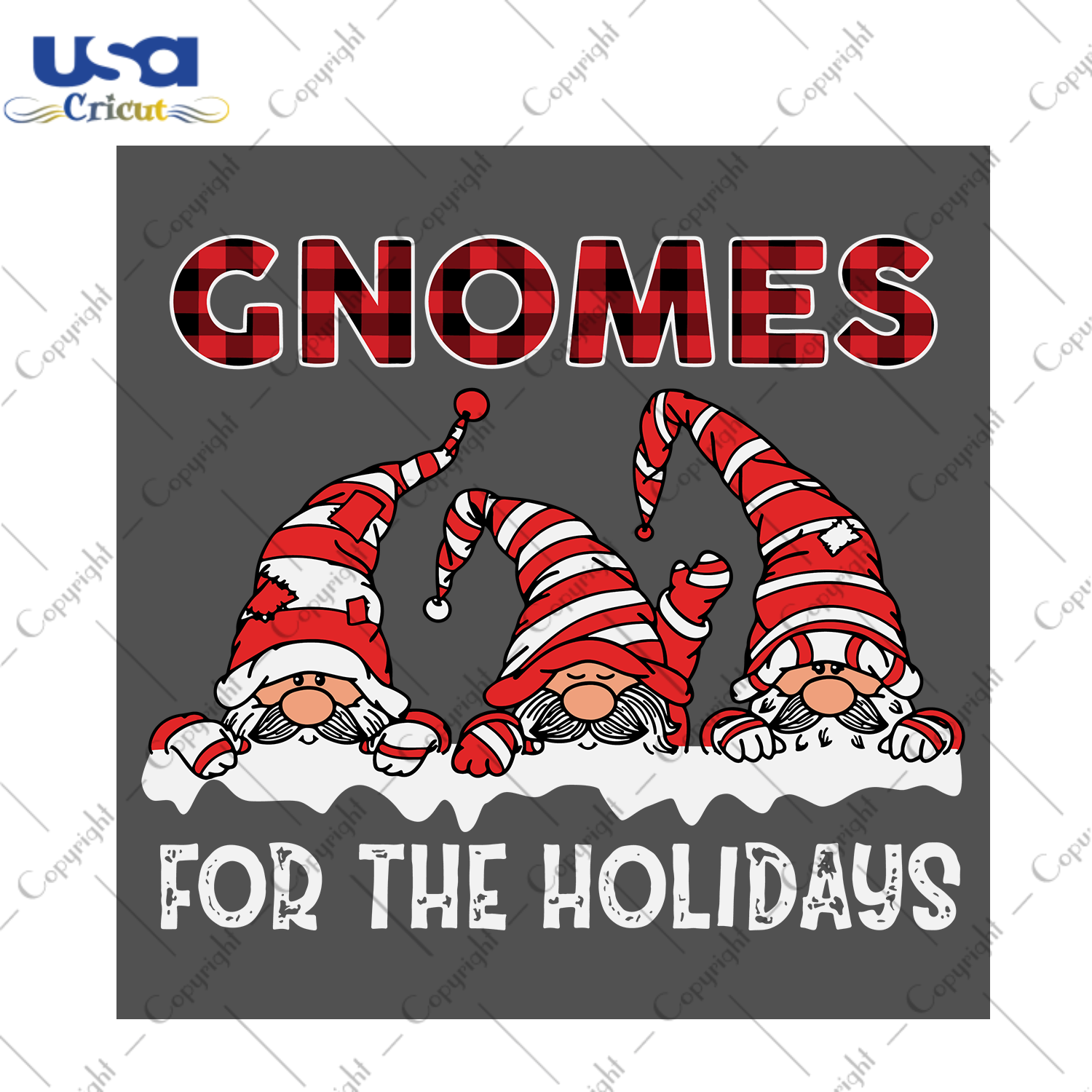 Gnomes For The Holidays Svg, Christmas Svg, Xmas Svg, Merry Christmas, Christmass Gift, Christmas Gnomes, Gnomes Svg, Gnome Svg, Gnomies Svg, Holidays, Christmas Holiday, Red Gnomes - USA Cri