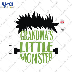 Grandma's Little Monster, Halloween Svg, Halloween Shirt, Halloween Shirt Svg, Little Monster Svg, Halloween Monster, Monster Svg, Gift For Brother, Shirt For Brother, Brother Life, Family gi