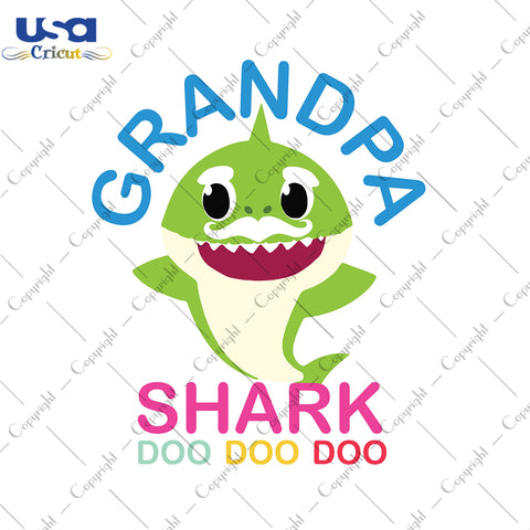 Grandpa Shark Doo Doo Doo, Trending Svg, Grandpa Shark, Diy Crafts SVG Files For Cricut, Silhouette Sublimation Files Shirt Design Ideas  Instant Download - USA Cricut