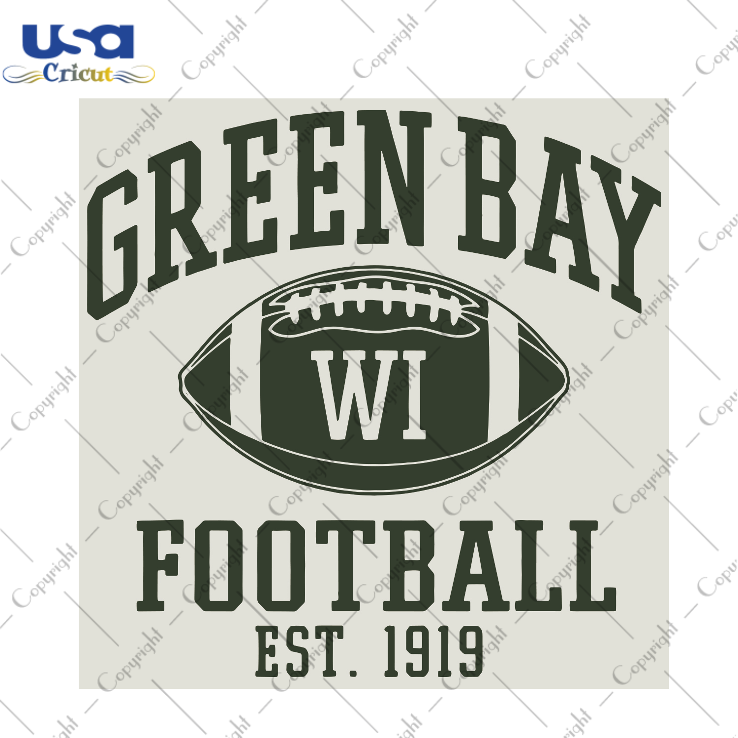 Green Bay Football est 1919 Sport Gift Diy Crafts Svg Files For Cricut, Silhouette Sublimation Files