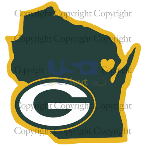 Green Bay Packers Home State Svg, Packers Svg, Packers Logo Design, Eps png SVG Instant Download File - USA Cricut