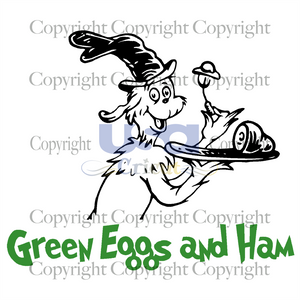 Green Eggs And Ham, Dr. Seuss Svg, Reading Festival, Cricut & Silhouette Sublimation Instant Download File - USA Cricut