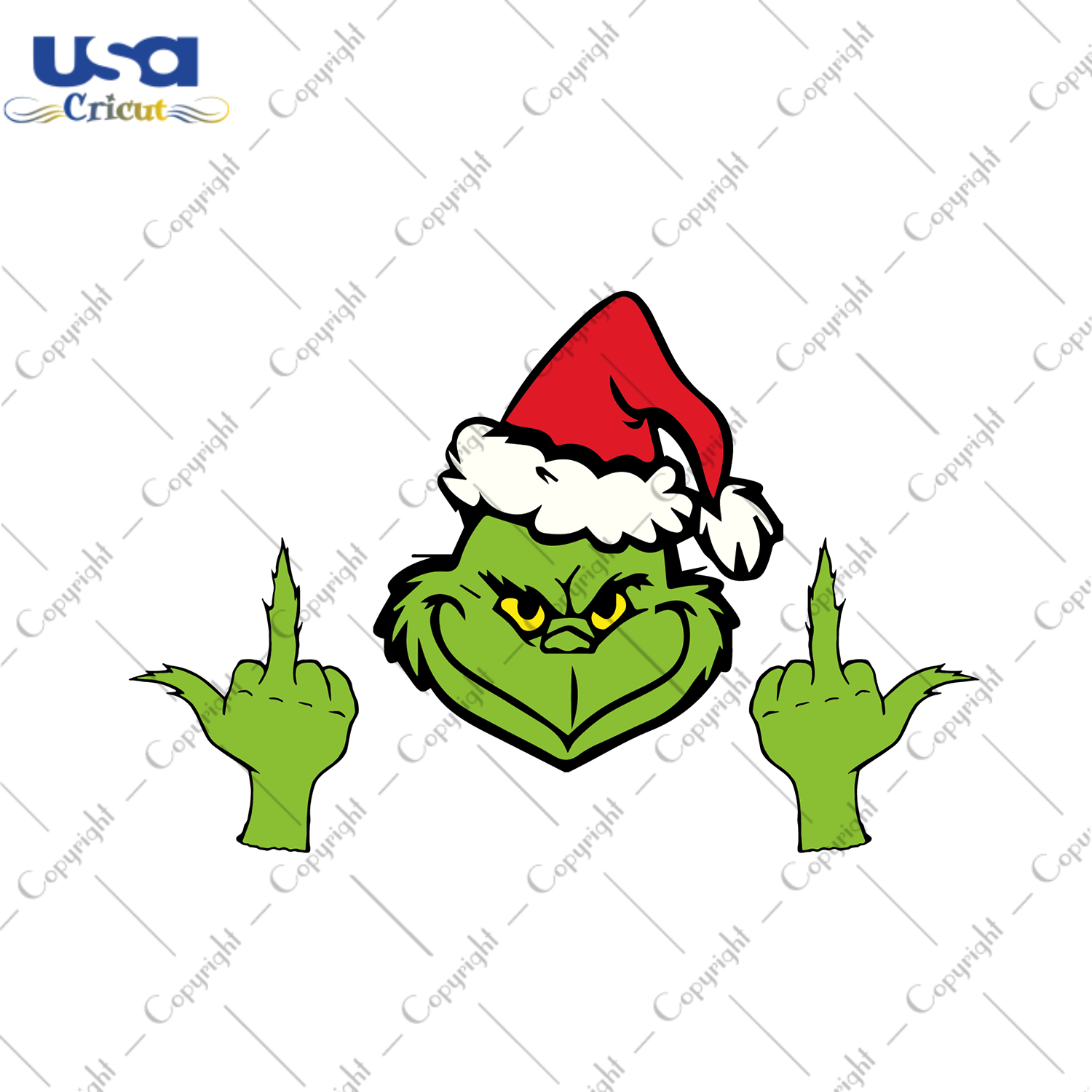 Grinch Middle Finger Svg, Christmas Svg, Grinch Svg, Christmas Grinch Svg, Grinchmas Svg, Fck Christmas, Middle Finger Svg, Grinch Middle Finger, Resting Grinch Face, Grinch Face Svg - USA Cr