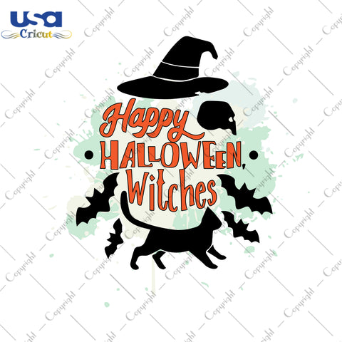 Happy Halloween Witches Gifts, Shirt For Halloween Svg File Diy Crafts Svg Files For Cricut, Silhouette Sublimation Files - USA Cricut