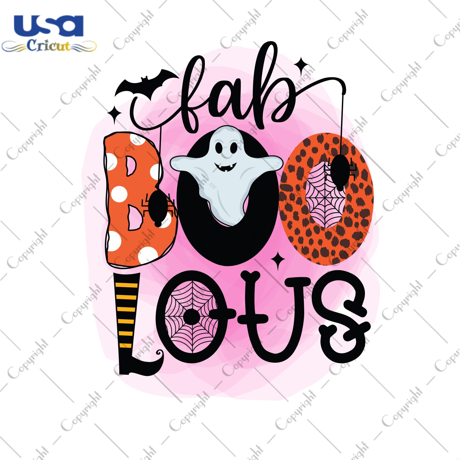 Fab Boo Lous Ghost Halloween Gifts, Shirt For Halloween Svg File Diy Crafts Svg Files For Cricut, Silhouette Sublimation Files - USA Cricut