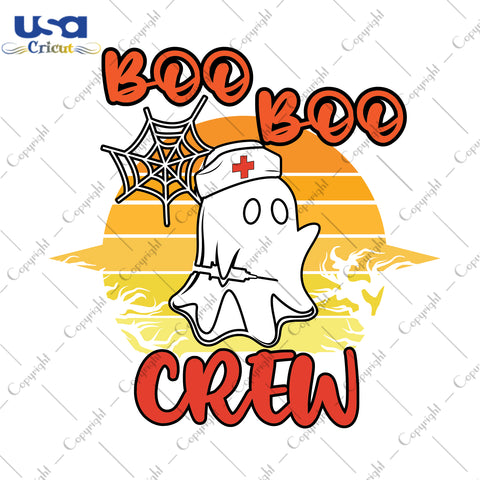 Boo Boo Crew Halloween Gifts, Shirt For Halloween Svg File Diy Crafts Svg Files For Cricut, Silhouette Sublimation Files - USA Cricut