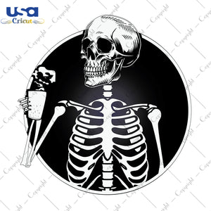 Skeleton Halloween Gifts, Shirt For Halloween Svg File Diy Crafts Svg Files For Cricut, Silhouette Sublimation Files - USA Cricut