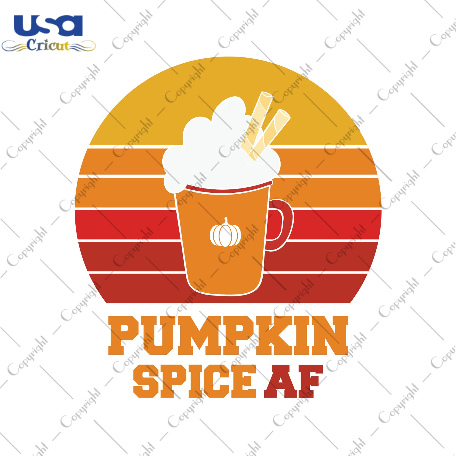 Pumpkin Spice Af Halloween Gifts, Shirt For Halloween Svg File Diy Crafts Svg Files For Cricut, Silhouette Sublimation Files - USA Cricut