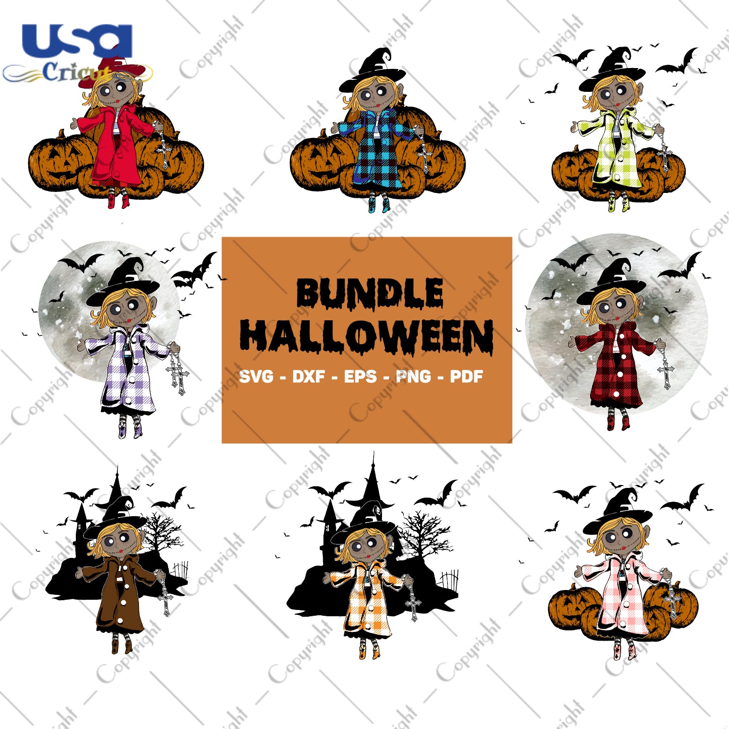 Bundle Halloween Gifts, Shirt For Halloween Svg File Diy Crafts Svg Files For Cricut, Silhouette Sublimation Files - USA Cricut