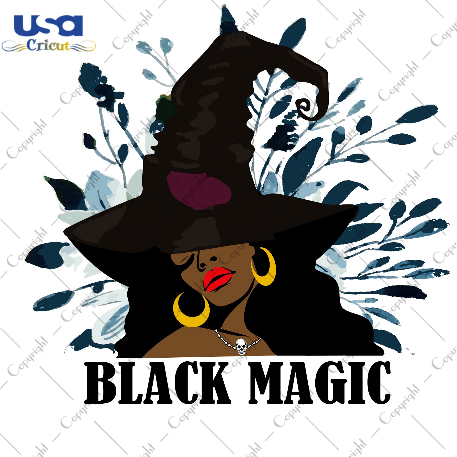 Black Magic Black Girl Halloween Gifts, Shirt For Halloween Svg File Diy Crafts Svg Files For Cricut, Silhouette Sublimation Files - USA Cricut