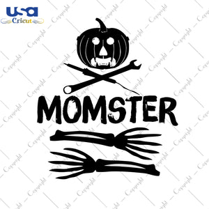 Momster Halloween Gifts, Shirt For Halloween Svg File Diy Crafts Svg Files For Cricut, Silhouette Sublimation Files - USA Cricut