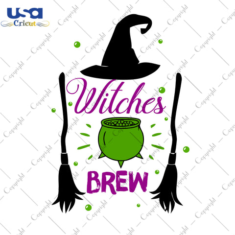 Witches Brew Halloween Gifts, Shirt For Halloween Svg File Diy Crafts Svg Files For Cricut, Silhouette Sublimation Files - USA Cricut