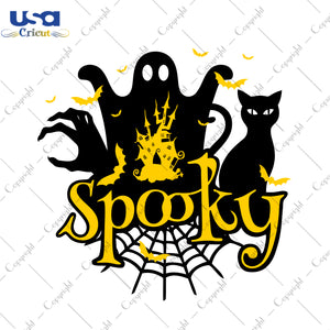 Spooky Halloween Gifts, Shirt For Halloween Svg File Diy Crafts Svg Files For Cricut, Silhouette Sublimation Files - USA Cricut