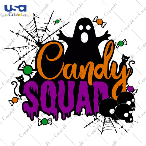 Candy Squad Halloween Gifts, Shirt For Halloween Svg File Diy Crafts Svg Files For Cricut, Silhouette Sublimation Files - USA Cricut