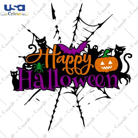 Happy Halloween Gifts, Shirt For Halloween Svg File Diy Crafts Svg Files For Cricut, Silhouette Sublimation Files - USA Cricut