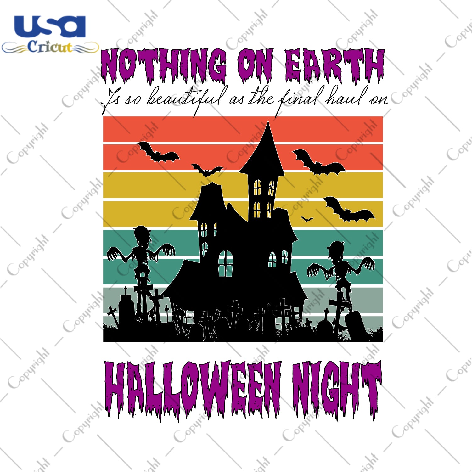 Nothing On Earth If So Beautiful As The Final Haul On Halloween Night Gifts, Shirt For Halloween Svg File Diy Crafts Svg Files For Cricut, Silhouette Sublimation Files - USA Cricut