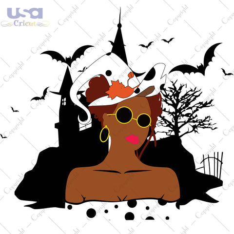 Black Girl Magic Halloween Gifts, Shirt For Halloween Svg File Diy Crafts Svg Files For Cricut, Silhouette Sublimation Files - USA Cricut