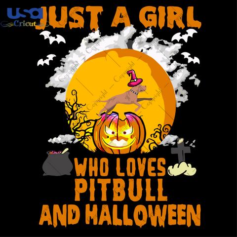 Halloween Gift For Pit Bull Lovers Diy Crafts Svg Files For Cricut, Silhouette Sublimation Files - USA Cricut