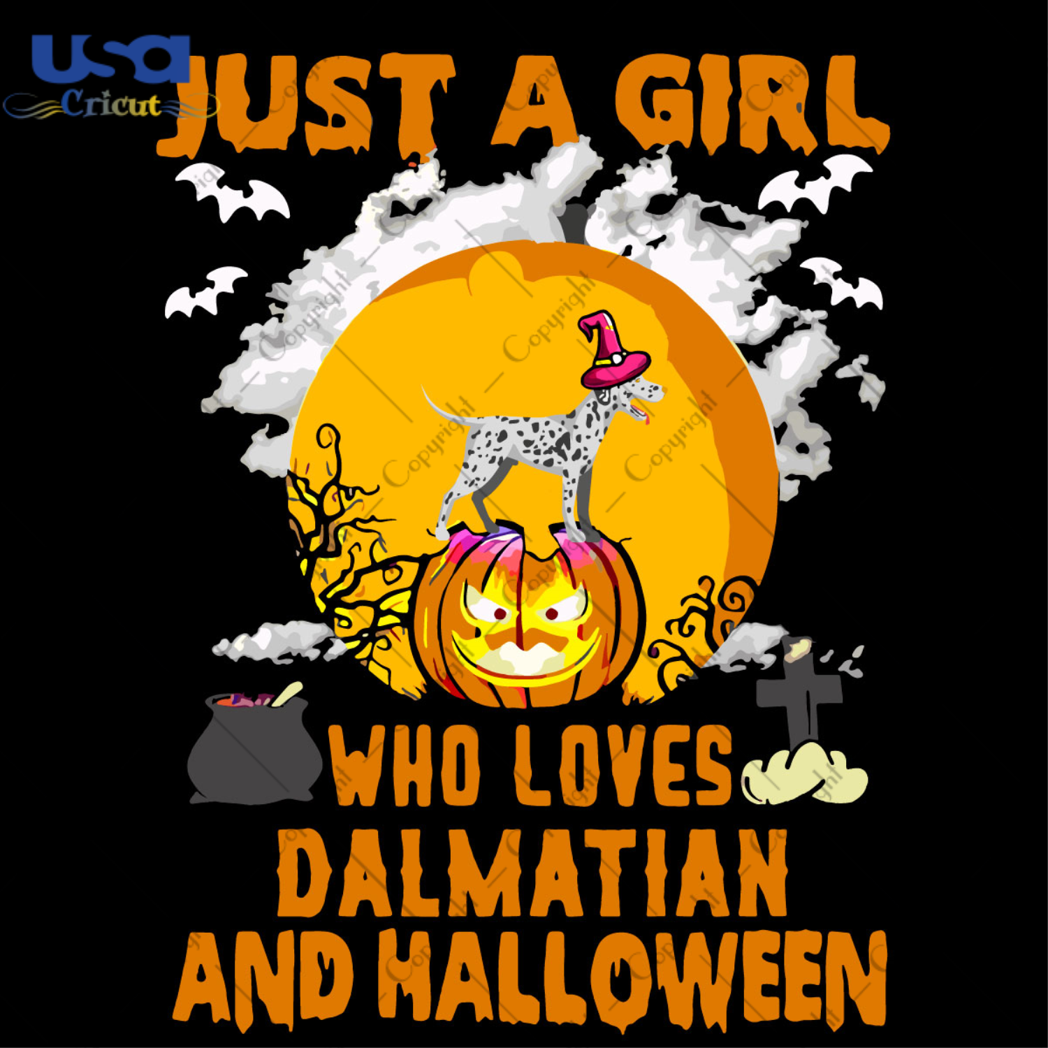 Halloween Gift For Dalmatian Lovers Diy Crafts Svg Files For Cricut, Silhouette Sublimation Files - USA Cricut