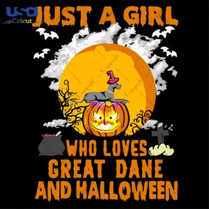 Halloween Gift For Great Dane Lovers Diy Crafts Svg Files For Cricut, Silhouette Sublimation Files - USA Cricut