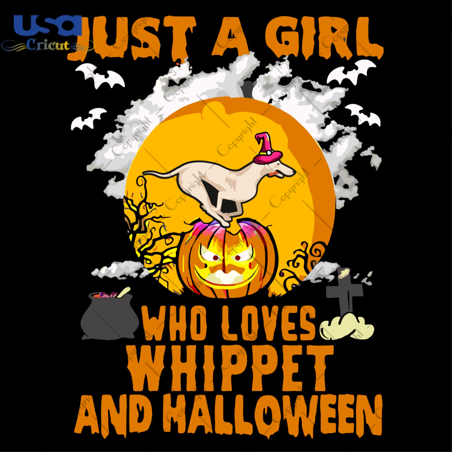 Halloween Gift For Whippet Lovers Diy Crafts Svg Files For Cricut, Silhouette Sublimation Files - USA Cricut