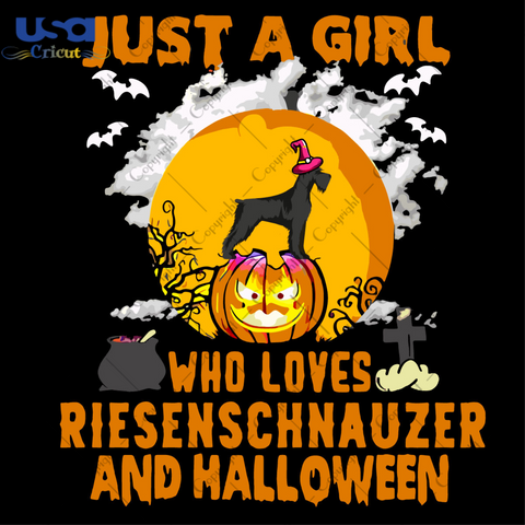 Halloween Gift For Riesenschnauzer Lovers Diy Crafts Svg Files For Cricut, Silhouette Sublimation Files - USA Cricut