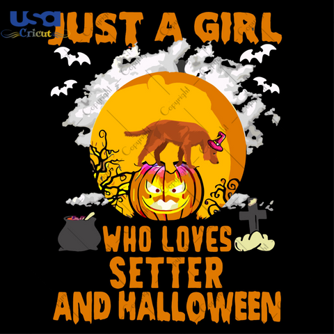 Halloween Gift For Setter Lovers Diy Crafts Svg Files For Cricut, Silhouette Sublimation Files - USA Cricut