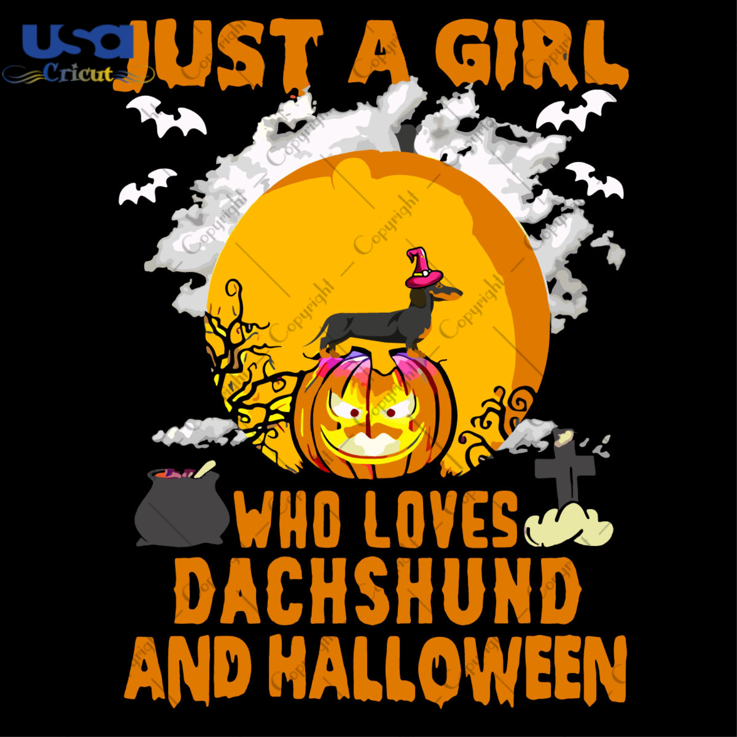 Halloween Gift For Dach Shund Lovers Diy Crafts Svg Files For Cricut, Silhouette Sublimation Files - USA Cricut