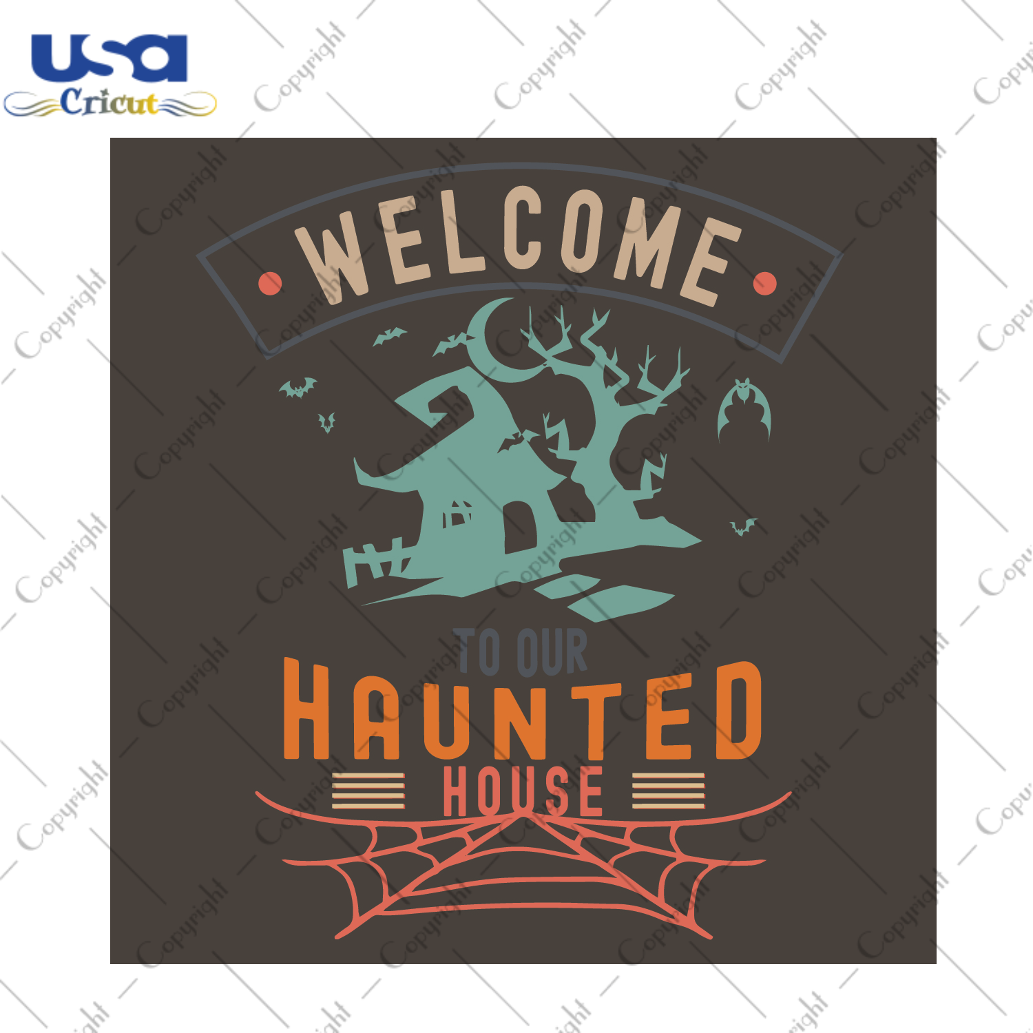 Welcome To Our Haunted House Happy Halloween Diy Crafts Svg Files For Cricut, Silhouette Sublimation Files - USA Cricut