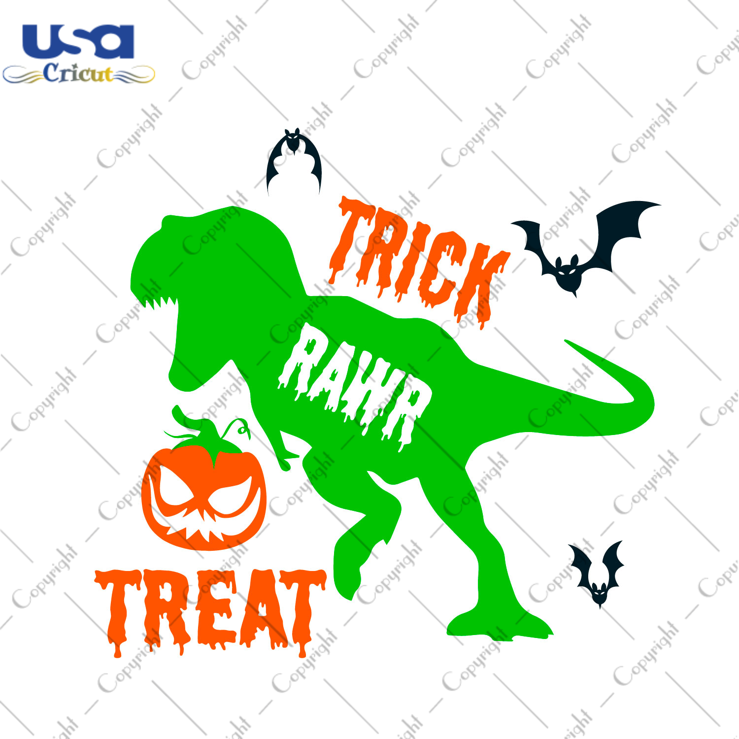 Halloween 2021, Halloween Tyrannosaurus Diy Crafts Svg Files For Cricut, Silhouette Sublimation Files - USA Cricut