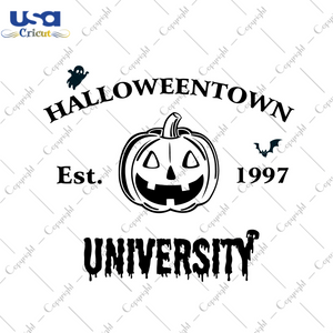 Halloween Decor, Halloweentown University Diy Crafts Svg Files For Cricut, Silhouette Sublimation Files - USA Cricut