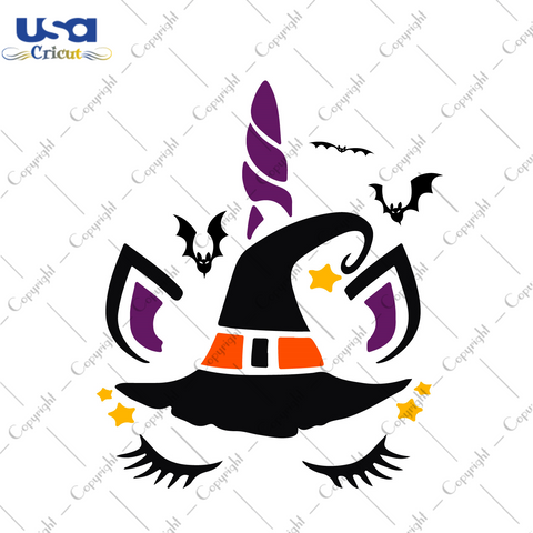 Halloween 2021, Unicorn Witch Diy Crafts Svg Files For Cricut, Silhouette Sublimation Files