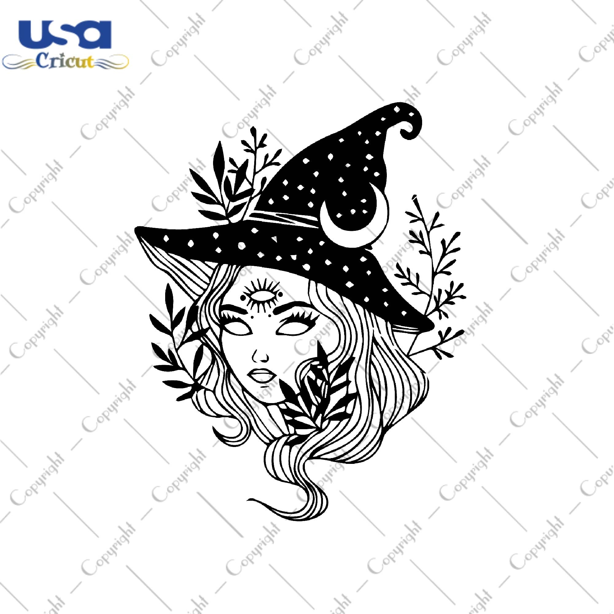 Halloween Witch Gifts, Shirt For Halloween Women Svg File Diy Crafts Svg Files For Cricut, Silhouette Sublimation Files - USA Cricut