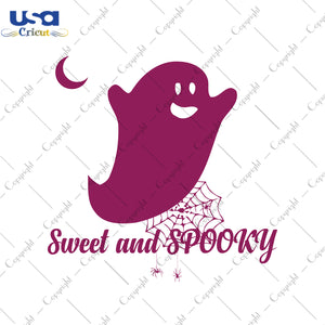 Sweet And Spooky Halloween Gifts, Shirt For Halloween Svg File Diy Crafts Svg Files For Cricut, Silhouette Sublimation Files - USA Cricut