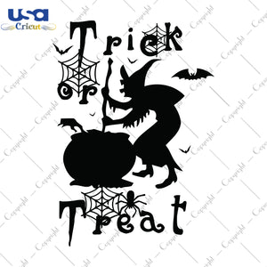 Trick Or Treat Halloween Gifts, Shirt For Halloween Svg File Diy Crafts Svg Files For Cricut, Silhouette Sublimation Files - USA Cricut