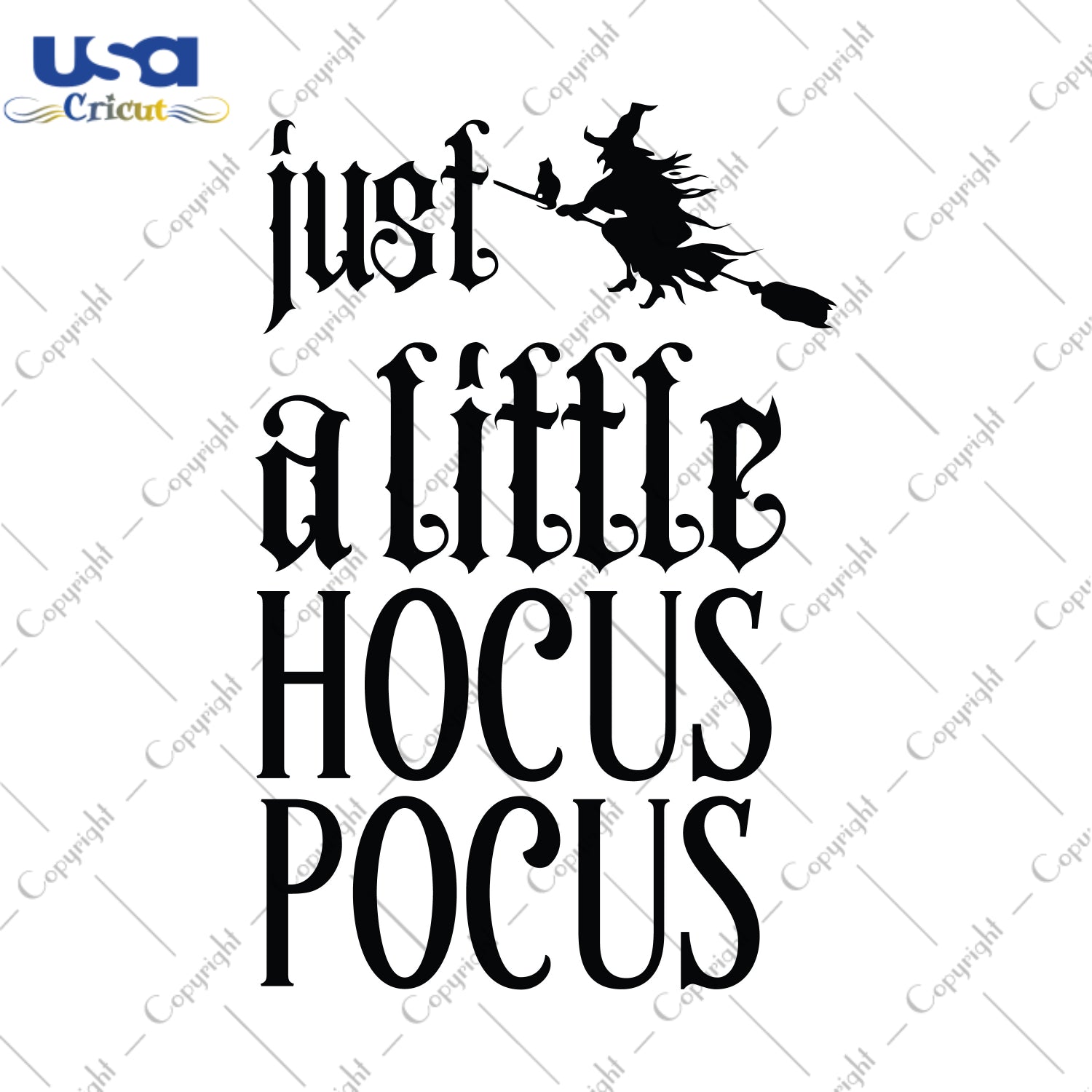 Just A Little Hocus Pocus Halloween Gifts, Shirt For Halloween Svg File Diy Crafts Svg Files For Cricut, Silhouette Sublimation Files - USA Cricut