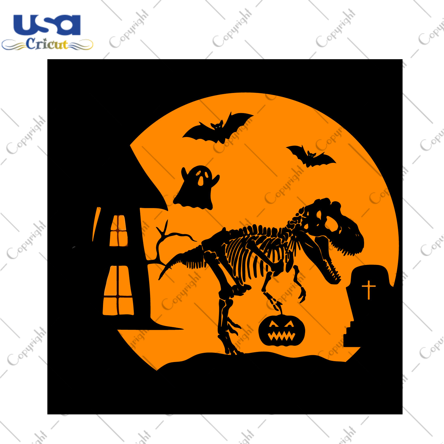 Halloween Dinosaurus Trex Shirt Diy Crafts Svg Files For Cricut, Silhouette Sublimation Files - USA Cricut