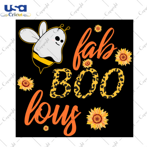 Faboolous Boo Bee Halloween Gift Diy Crafts Svg Files For Cricut, Silhouette Sublimation Files - USA Cricut