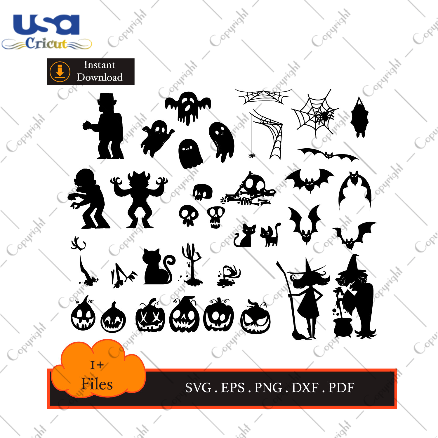 Best Halloween Gift Idea Bundle Diy Crafts Svg Files For Cricut, Silhouette Sublimation Files - USA Cricut