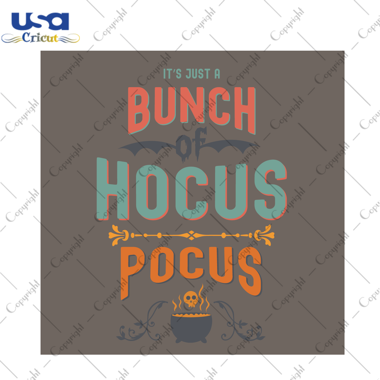 Its Just A Bunch Of Hocus Pocus Halloween Diy Crafts Svg Files For Cricut, Silhouette Sublimation Files - USA Cricut