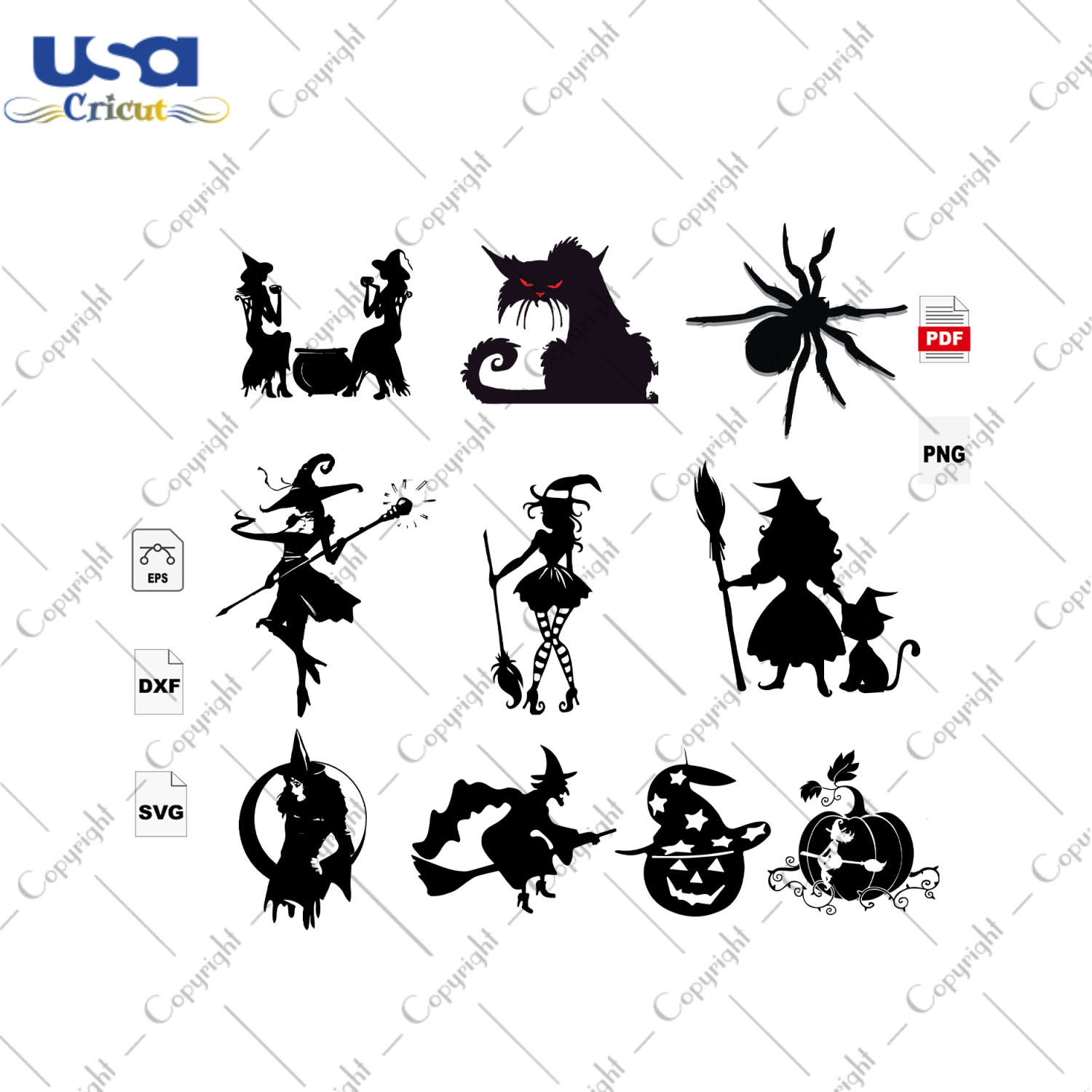 Halloween Bundle, Halloween Svg, Happy Halloween, Witch Svg, Black Cat Svg, Pumpkin Svg, Spider Svg, , Halloween Beautiful Witch, Pumpkin gift, gift for Witch, Ghost svg, Bundle Svg, Hallowee