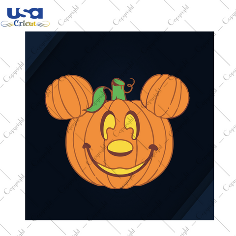 Halloween Mickey Pumpkin Svg, Halloween Svg, Pumpkin Svg, Pumpkin vector clipart, Pumpkin cut file, Halloween pumpkin svg, Mickey vector, Mickey Halloween svg - USA Cricut