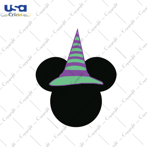 Halloween Mickey witch Svg, Halloween Svg, Mickey witch Svg, Mickey mouse vector clipart, witch gift, witch svg, Mickey vector, Mickey Halloween svg - USA Cricut