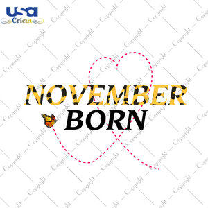 Happy Birthday, November Born Leopard Font Diy Crafts Svg Files For Cricut, Silhouette Sublimation Files - USA Cricut