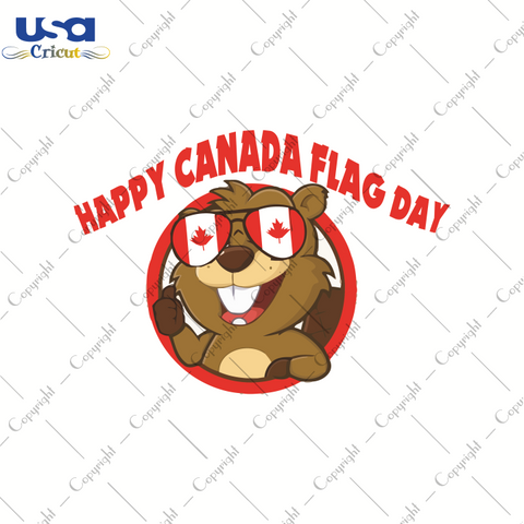 Happy Canada Flag Day, Trending Svg, Canadian Flag Day Svg, Diy Crafts SVG Files For Cricut, Silhouette Sublimation Files, Cameo Htv Prints, Shirt Design Ideas - USA Cricut