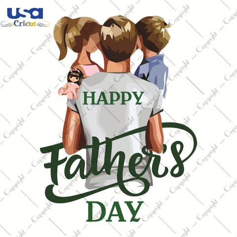 Happy Father's Day, Father's Day Svg, Daddy, Diy Crafts SVG Files For Cricut, Silhouette Sublimation Files Shirt Design Ideas  Instant Download - USA Cricut